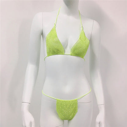 Rhinestones Carnival - Lace-Up Swimset (7516578512984)