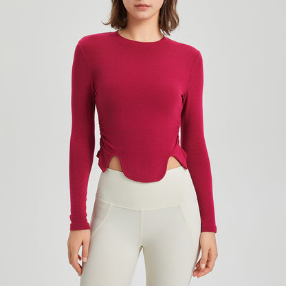 Long Sleeves Micro-Cropped T-Shirt