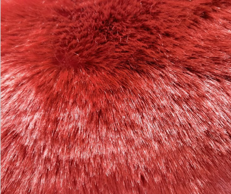 Patchwork Collared Haining Faux Fur Coat