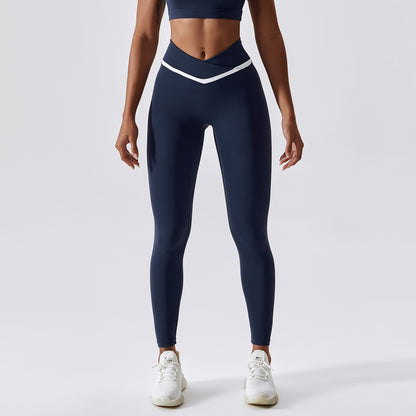 Faux Thong-Line High-Waist Yoga Pants (7524819239000)