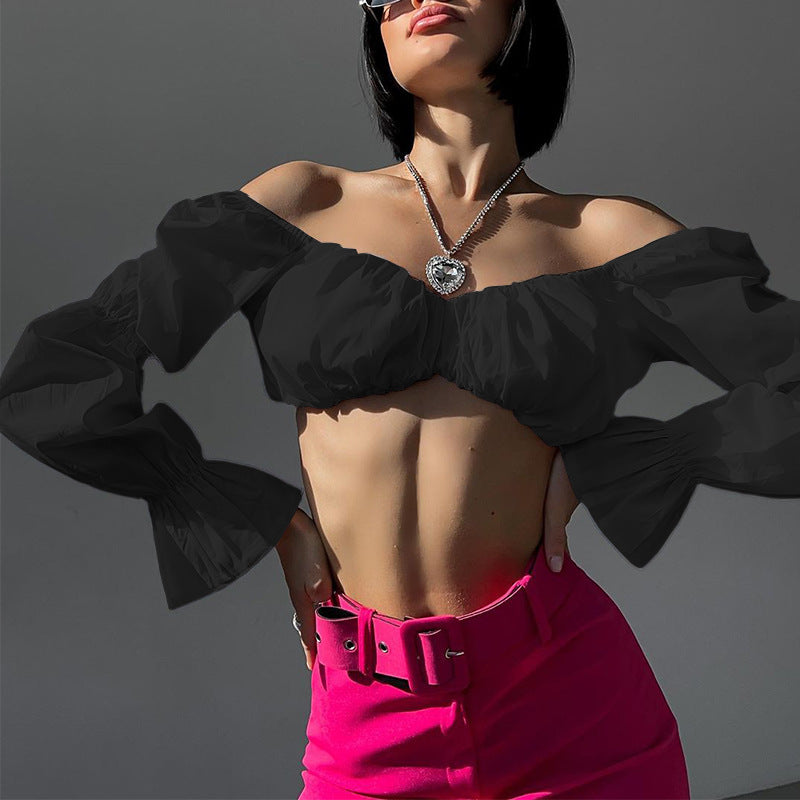 Bubble Me - Bubble Long-Short Cropped Top (7516558426200)
