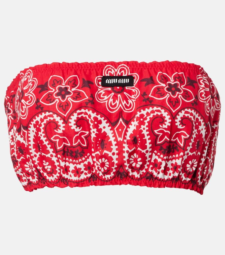 Miu Miu Bandana Bra Top