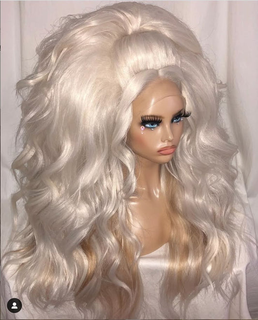 Platinum Blonde Wide Wig