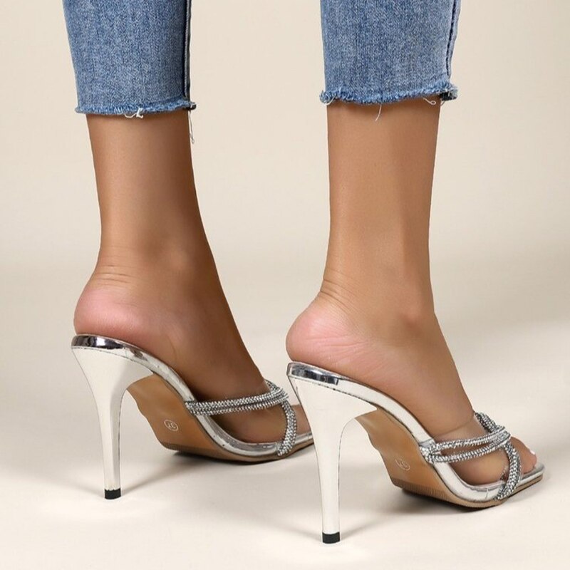 Diamond Crosses - Belt High Heels (7504276127832)