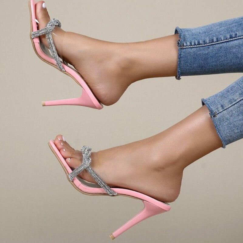 Diamond Crosses - Belt High Heels (7504276127832)