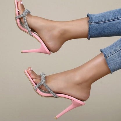 Diamond Crosses - Belt High Heels (7504276127832)