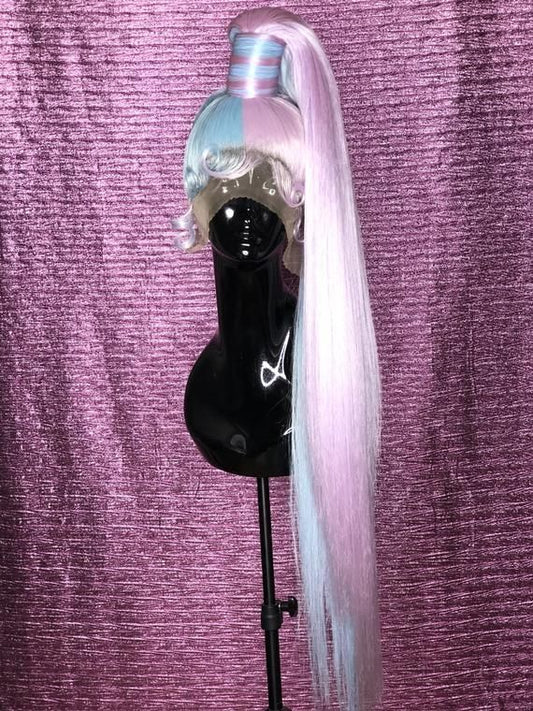 Blue/Purple Ponytail Wig