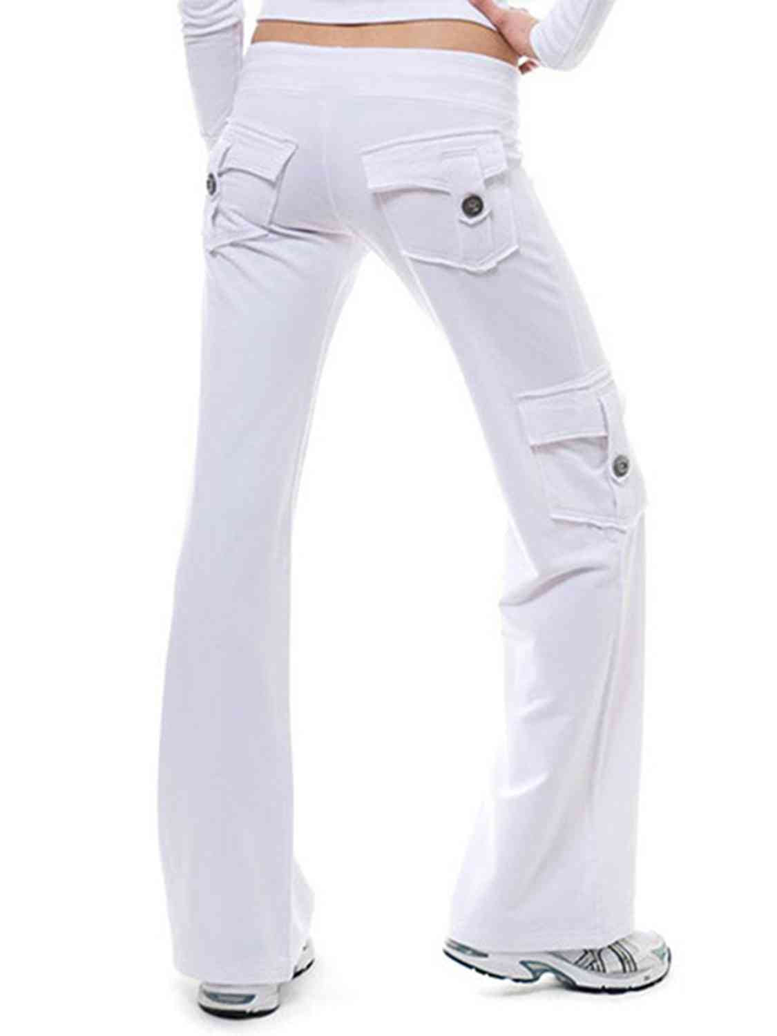 Mid-Waist Pants With Pockets (7500880871512)