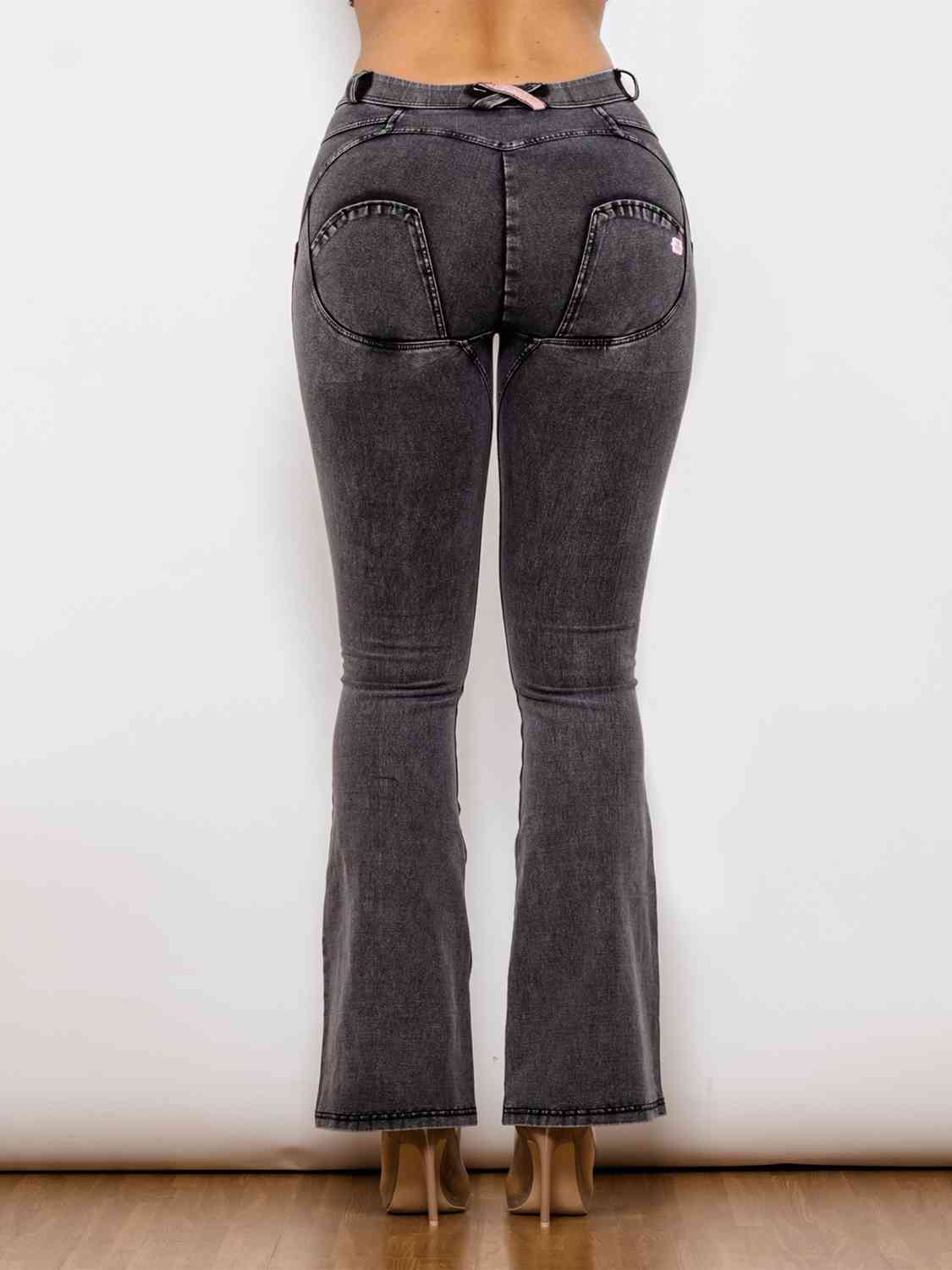 Apple/Mac - Full Size Long Bootcut Jeans (7486621057112)