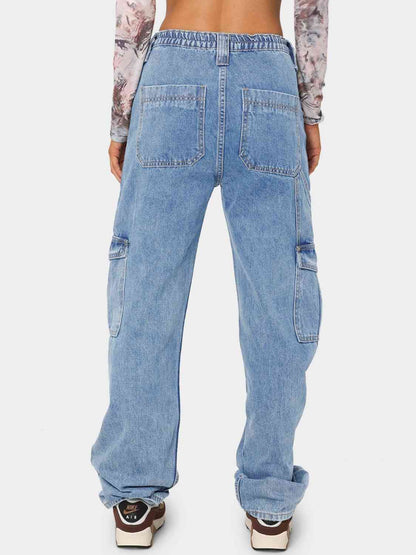 Straight Jeans With Pockets (7484161327192)