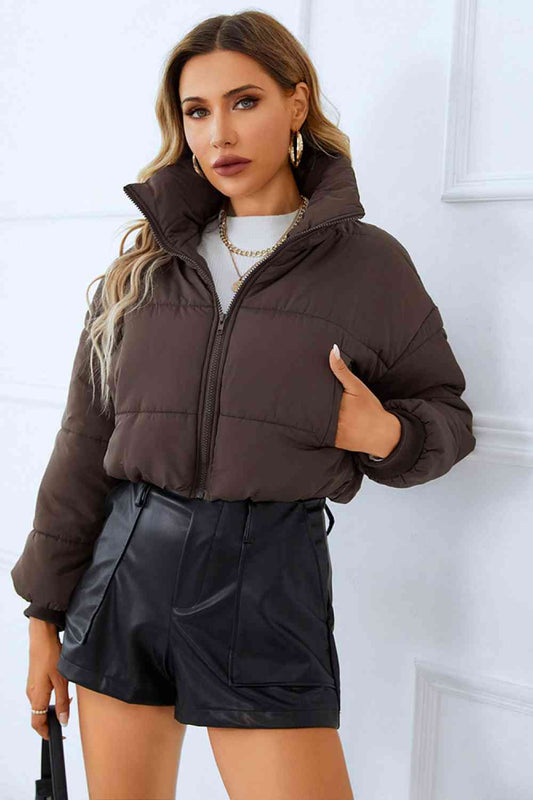Jacket/Coat - Zip-Up Winter Coat With Pockets (7484291022936)