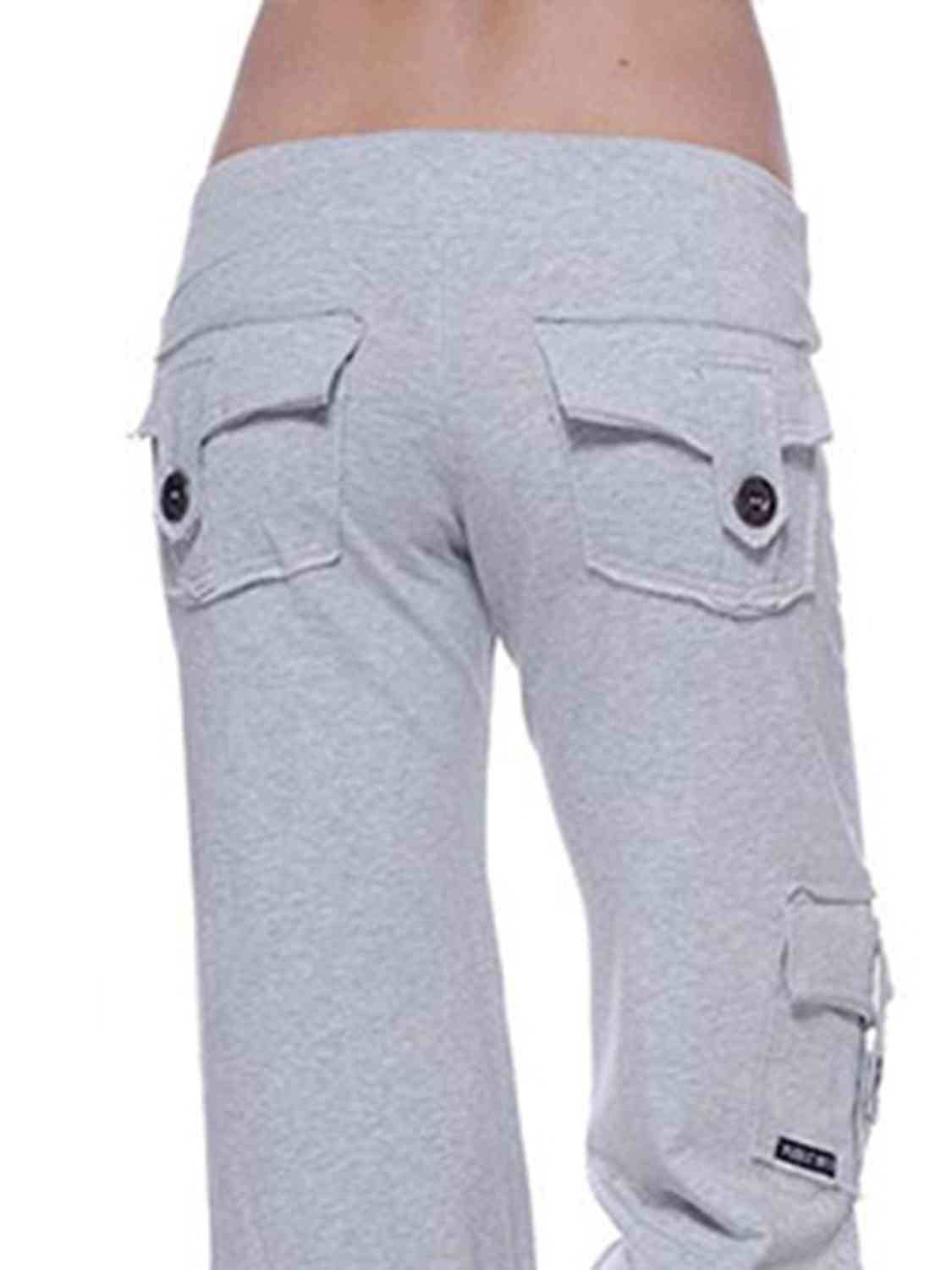 Mid-Waist Pants With Pockets (7500880871512)