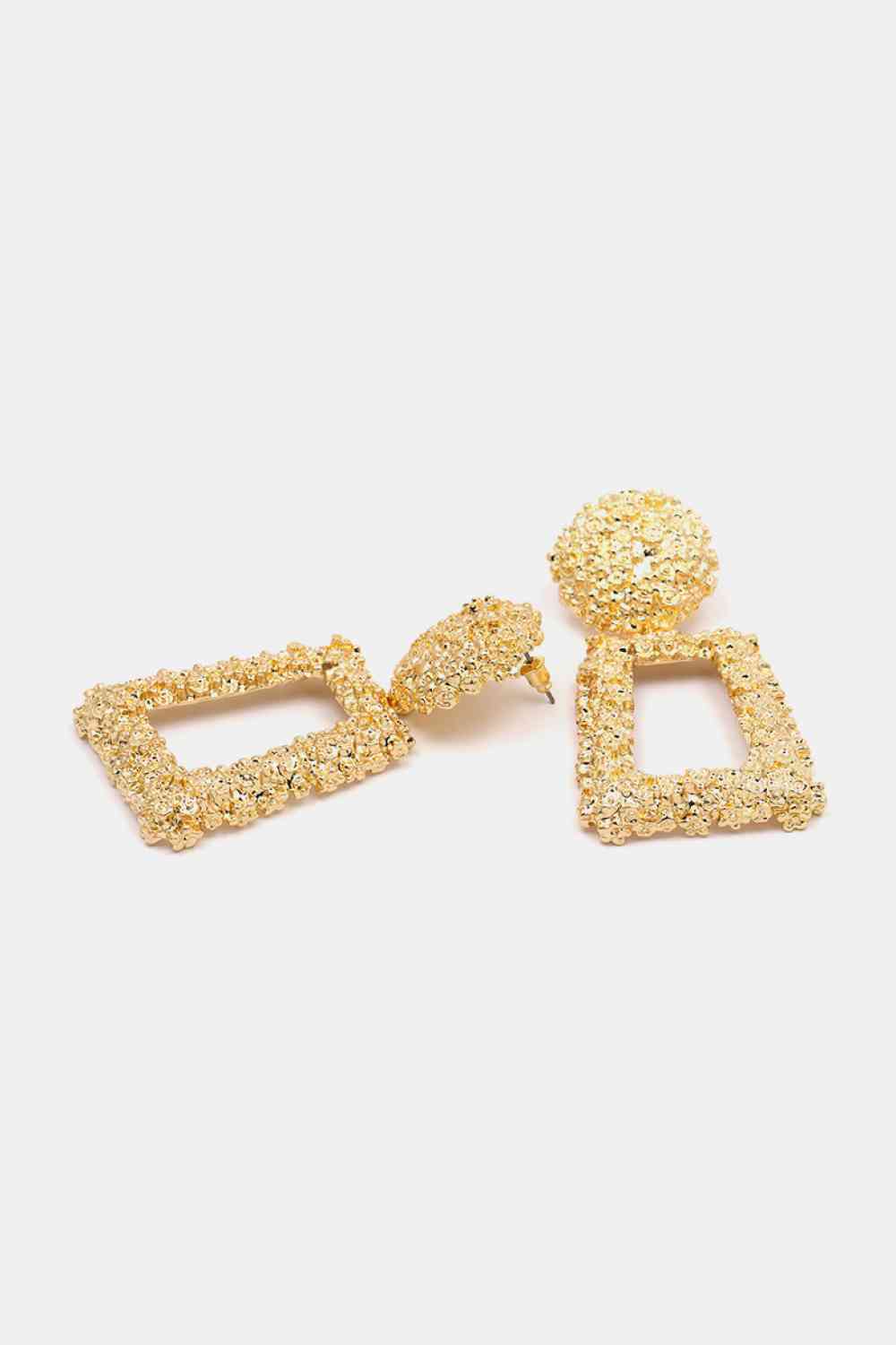 Zinc Zest - Geometrical Shape Zinc Alloy Dangle Earrings (7499306500184)