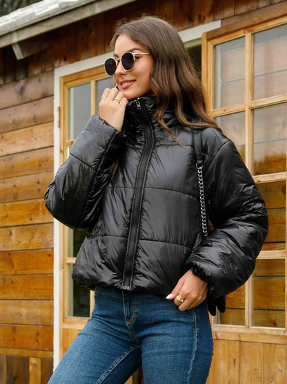 Puffy Puffer - Zip-Up High-Neck Puffer Jacket (7484291579992)