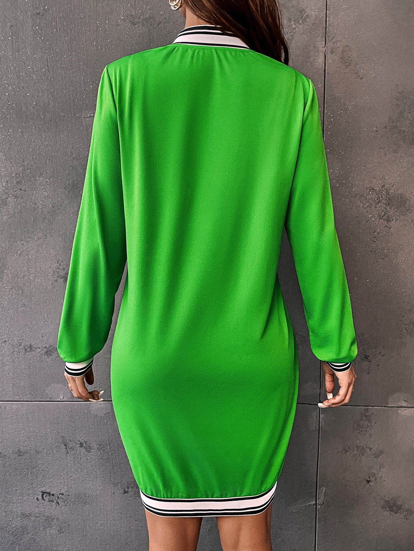 Solid Color Varsity Sports Dress (7524754456664)