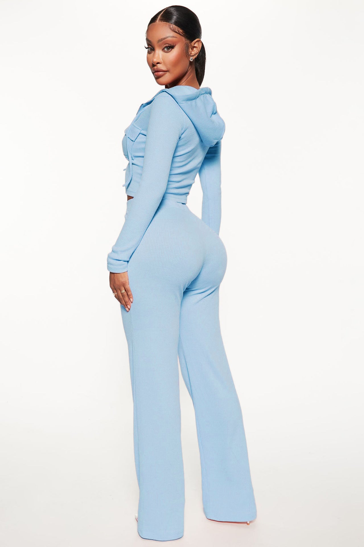 Another Comfy Set - Knitted Hooded Cardigan Two-Piece Set (7516850880600)