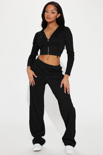 Another Comfy Set - Knitted Hooded Cardigan Two-Piece Set (7516850880600)