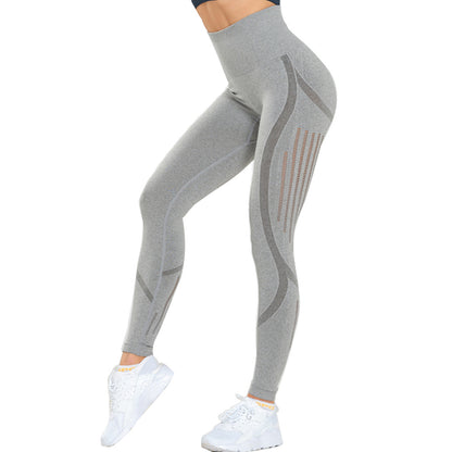 Knitted Seamless - High-High Waist Fitness Yoga Pants (7520615301208)