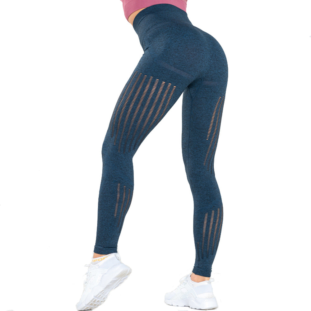 Knitted Seamless - High-High Waist Fitness Yoga Pants (7520615301208)