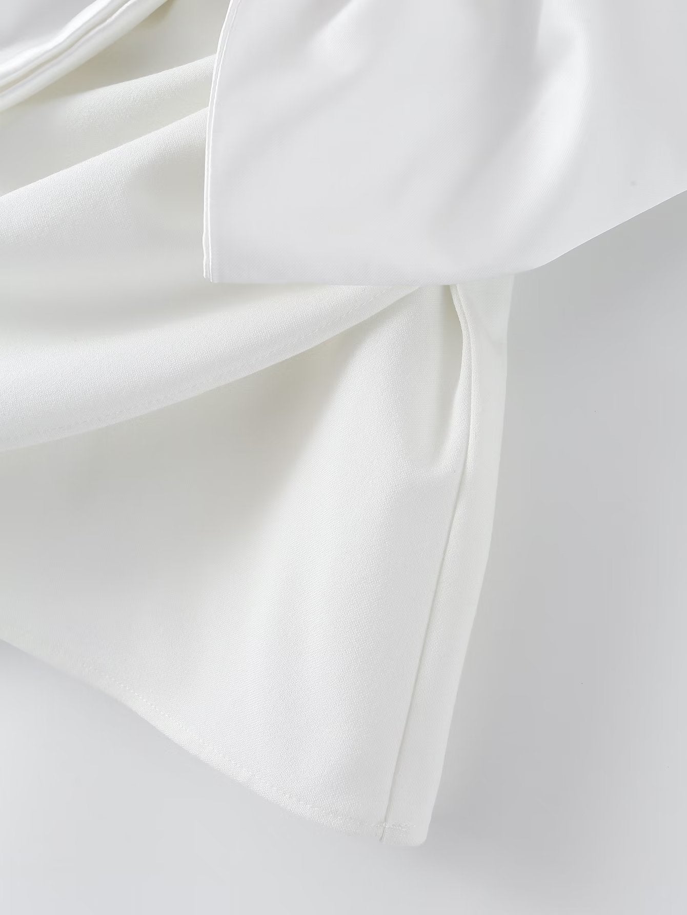 Bow A-Line Satin High-Waist Skort
