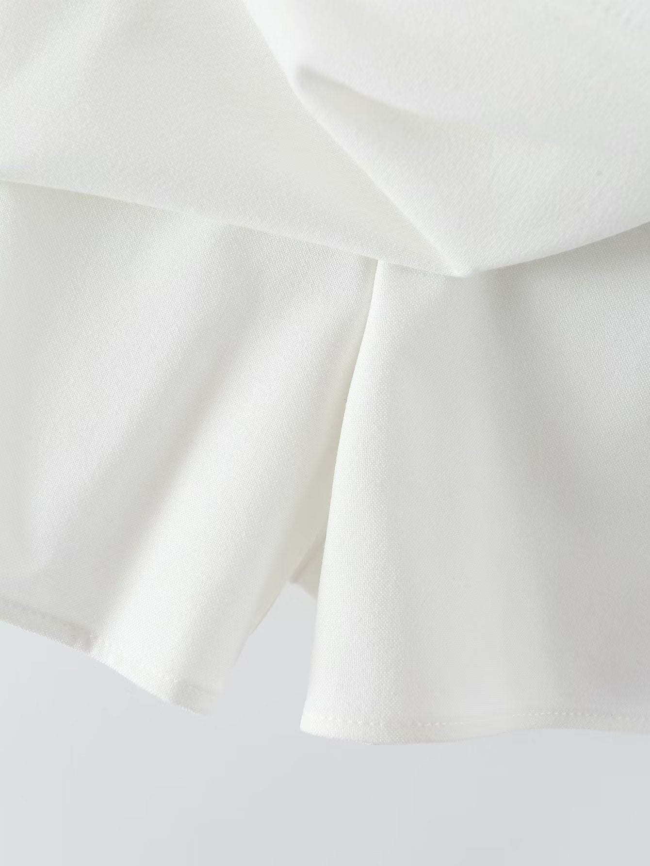 Bow A-Line Satin High-Waist Skort