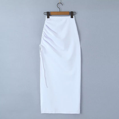 Asymmetrical Drawstrings Sheath Dress
