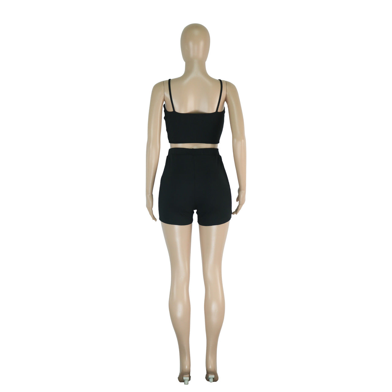 Thread - Hollow-Out Camisole High-Waist Shorts & Top Two-Piece Set (7524277682264)