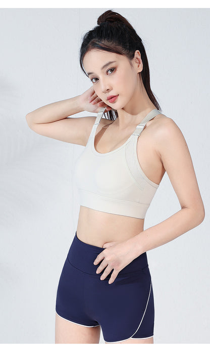 Double-Wide Straps Yoga Bra