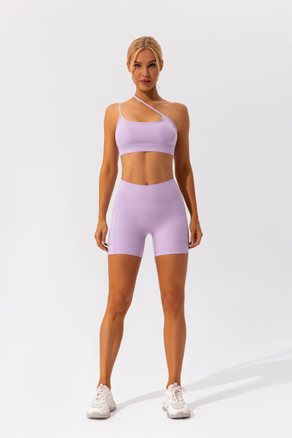 Crossy-Straps - Solid Color Activewear Set (7516837838936)