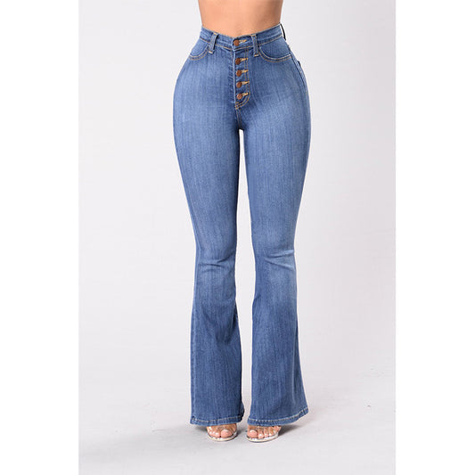 Clinch Wide Leg High-Waist Denim Jeans
