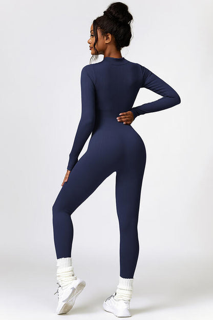 Jumpsuit Active - Half-Zip Long Sleeves Active Jumpsuit (7501002801240)