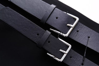 Double Metal Buckles Mini Skirt