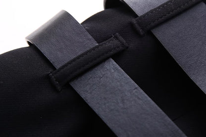 Double Metal Buckles Mini Skirt