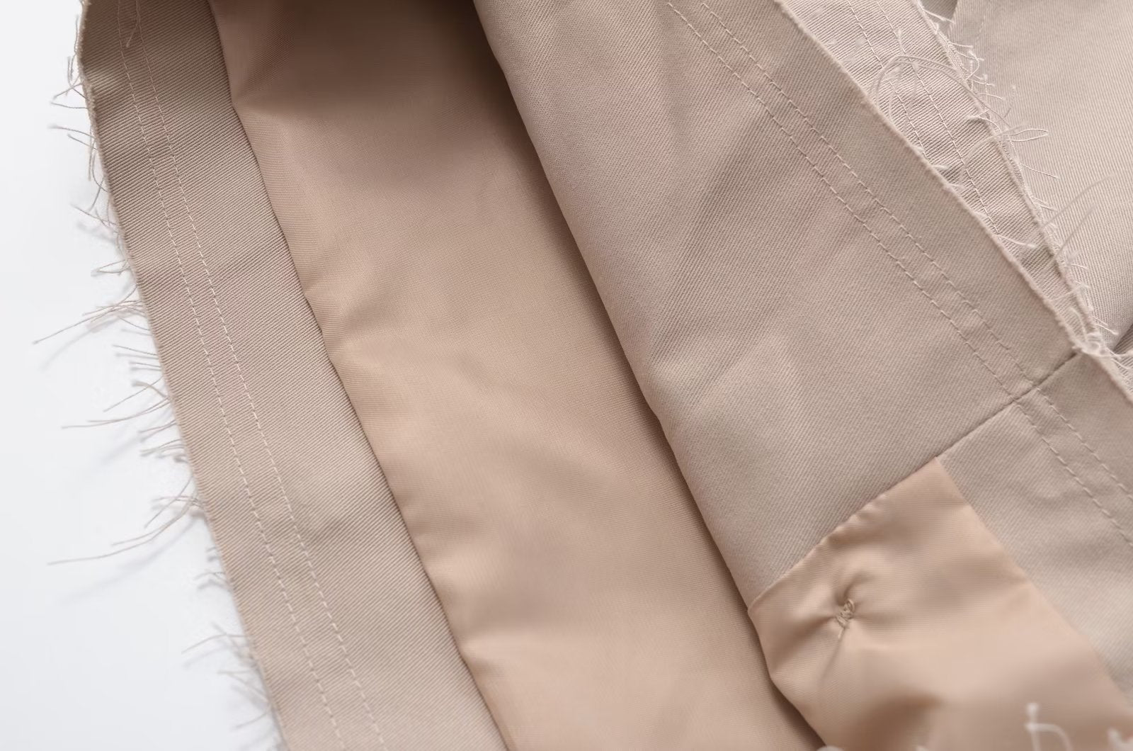 Summer Casual All Matching Turn-down Collar Long Sleeve Loose Buckle Short Trench Coat Women (7524905680984)