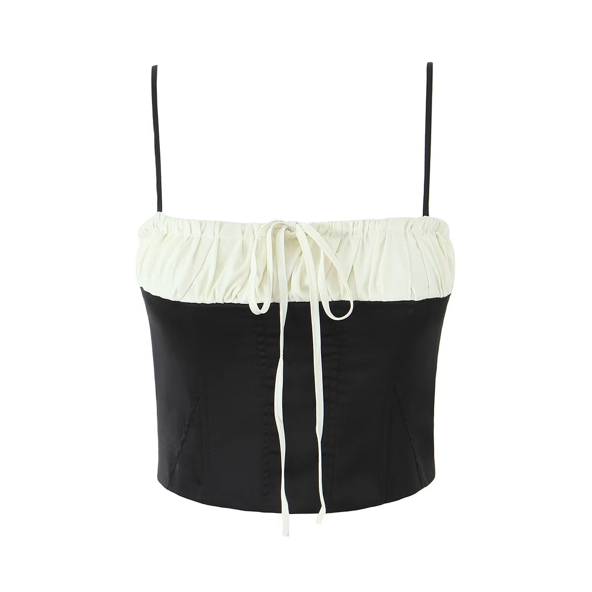 Outer Camisole Lace-Up Tube Top (7517921083480)