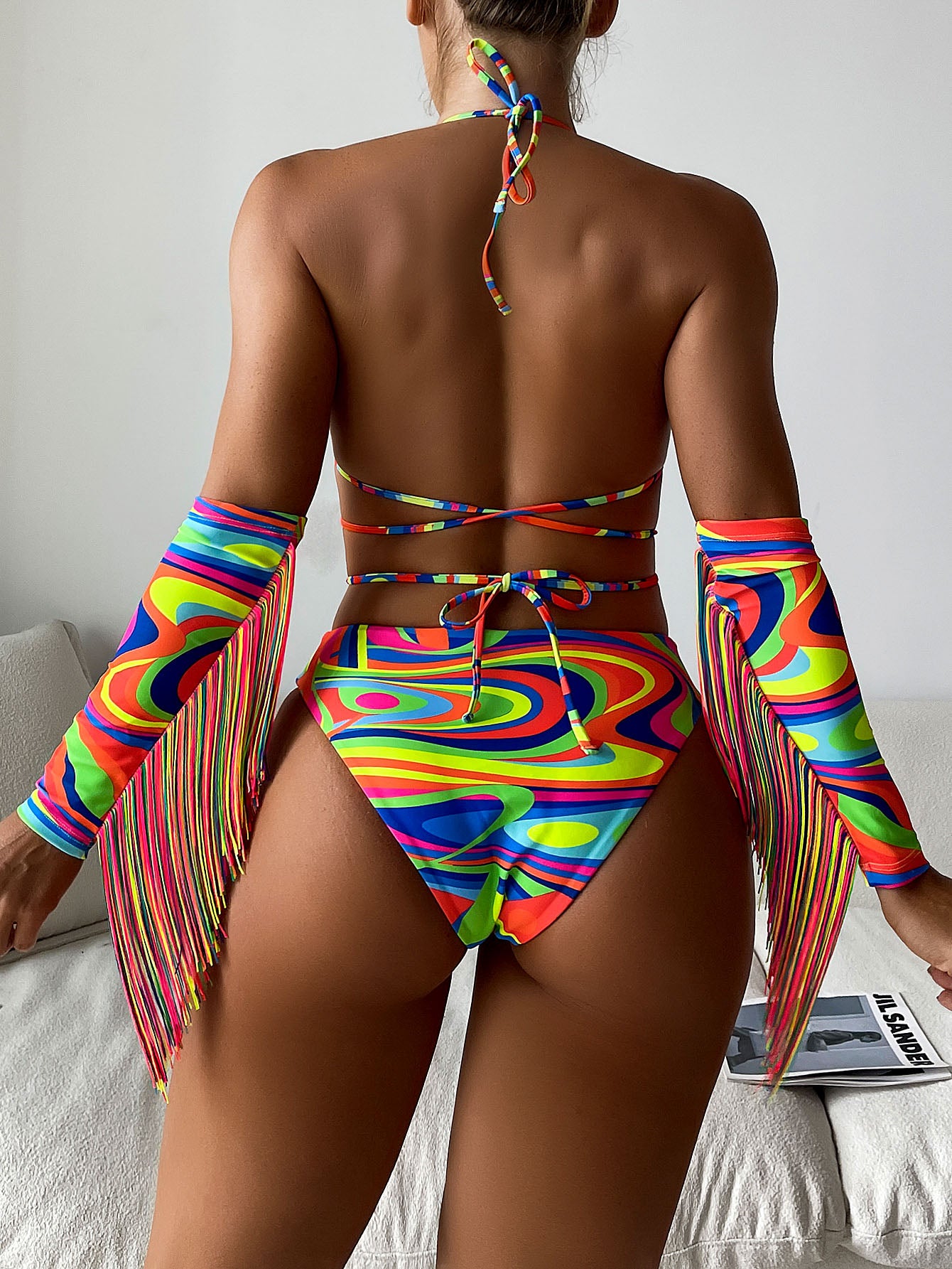TASSEL - Candy Color Tassel Bikini (7516562325592)