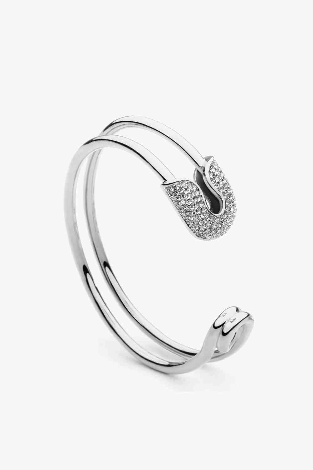 Rhinestone Double Hoop Bracelet (7500204638296)