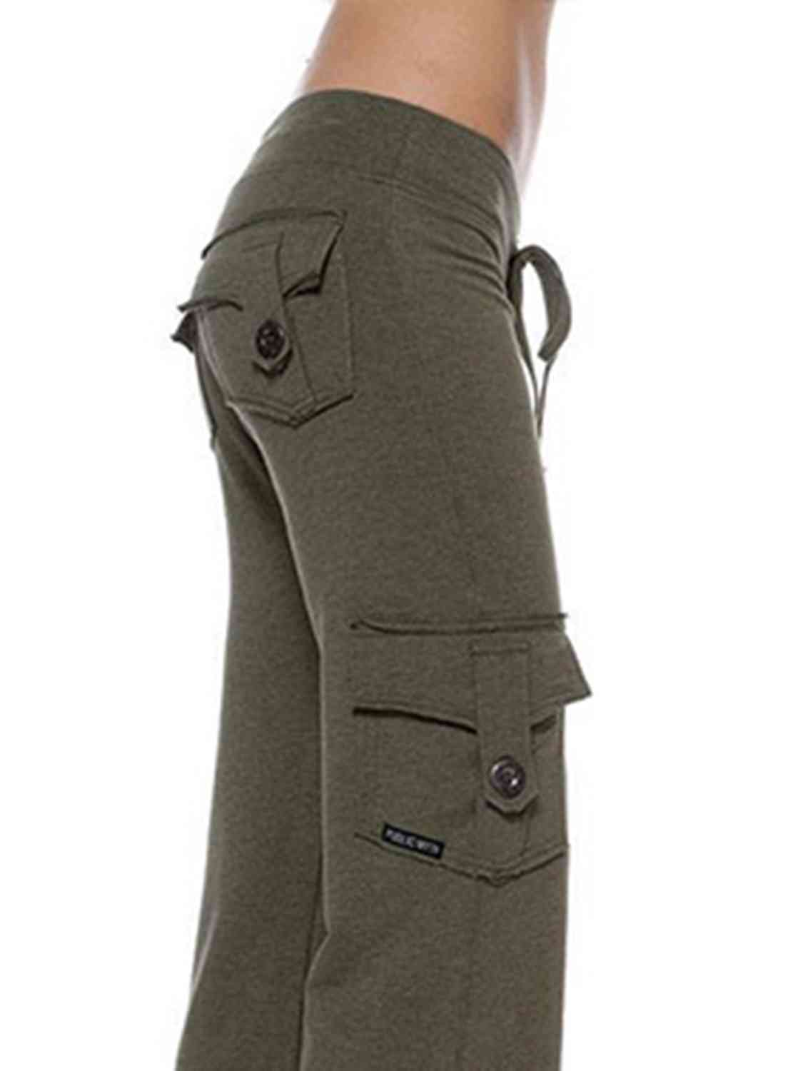 Mid-Waist Pants With Pockets (7500880871512)