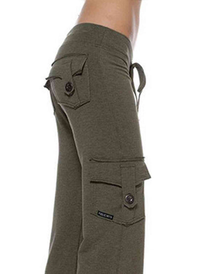 Mid-Waist Pants With Pockets (7500880871512)