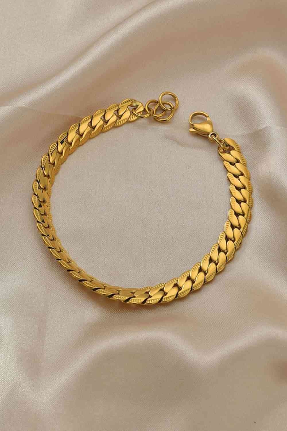 Curb Chain Bracelet - Stainless Steel (7500203229272)