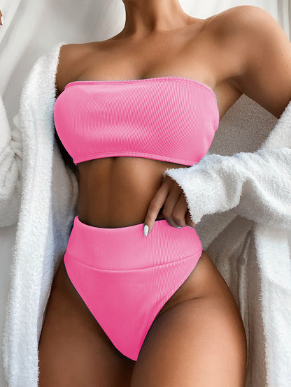Solid Color Swimwear - Bikini (7516584312920)