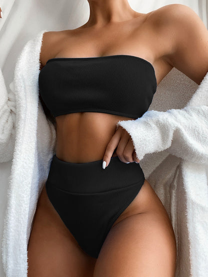 Solid Color Swimwear - Bikini (7516584312920)