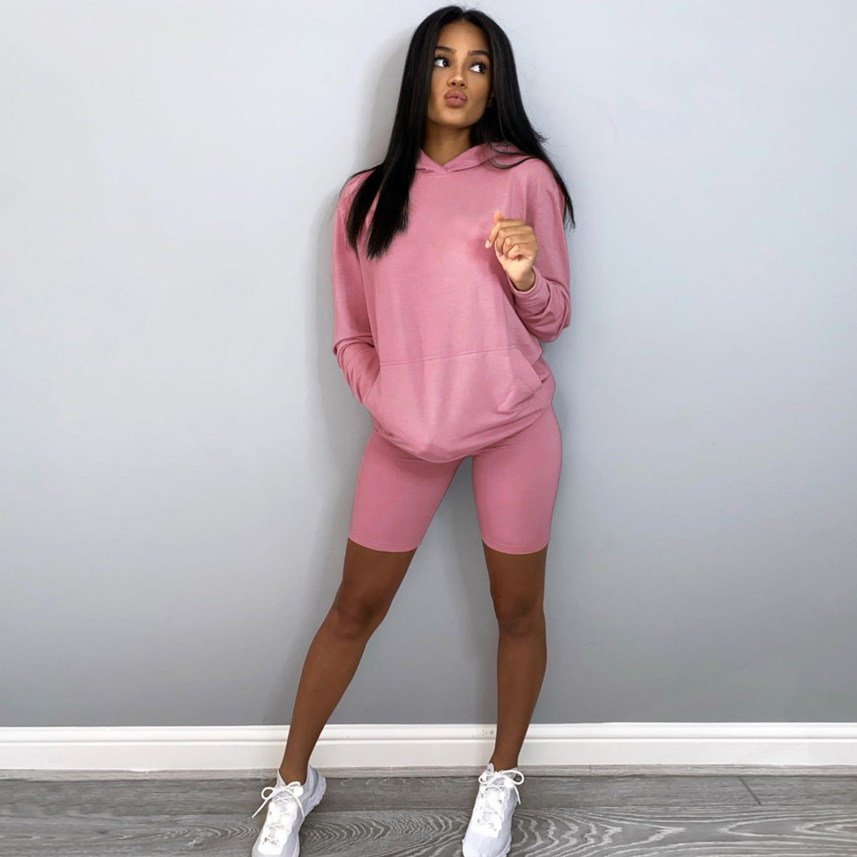 Long Sleeves Hooded Sports Sweatshirt (7524754260056)