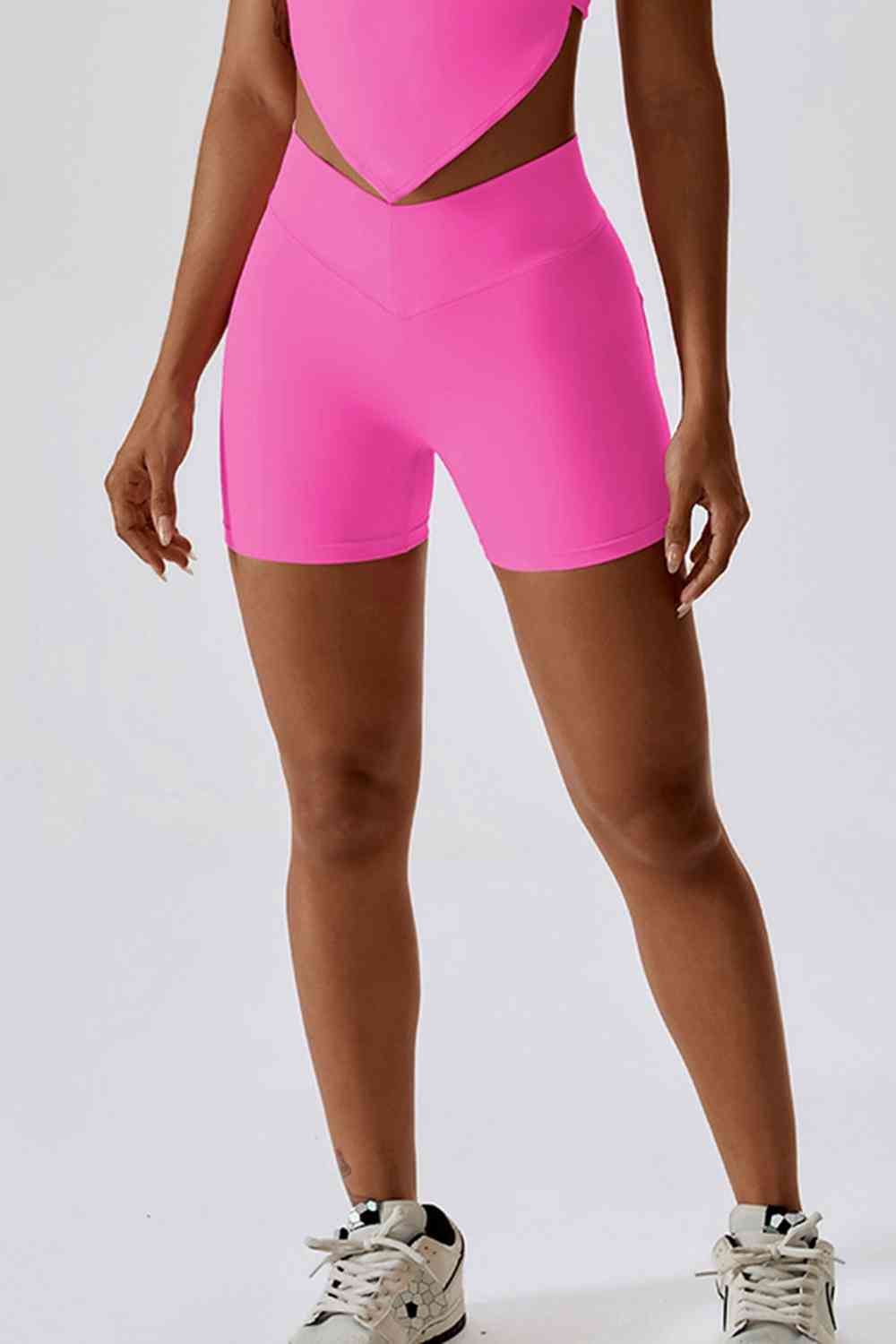 Back Pocket - Wide Waistband Sports Shorts (7500825755736)