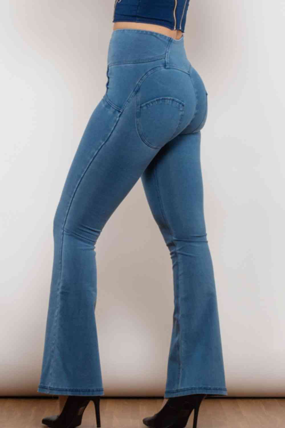 Apple/Mac Jeans - Zip Detail Flare Long Jeans (7486624366680)