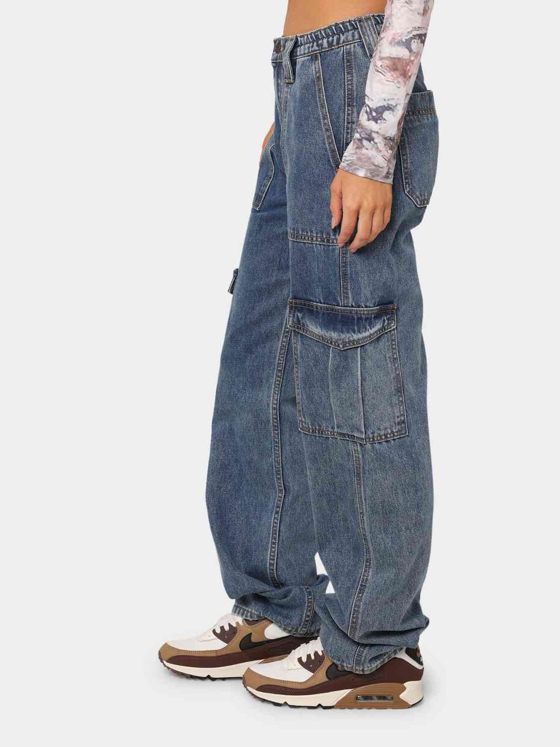 Straight Jeans With Pockets (7484161327192)