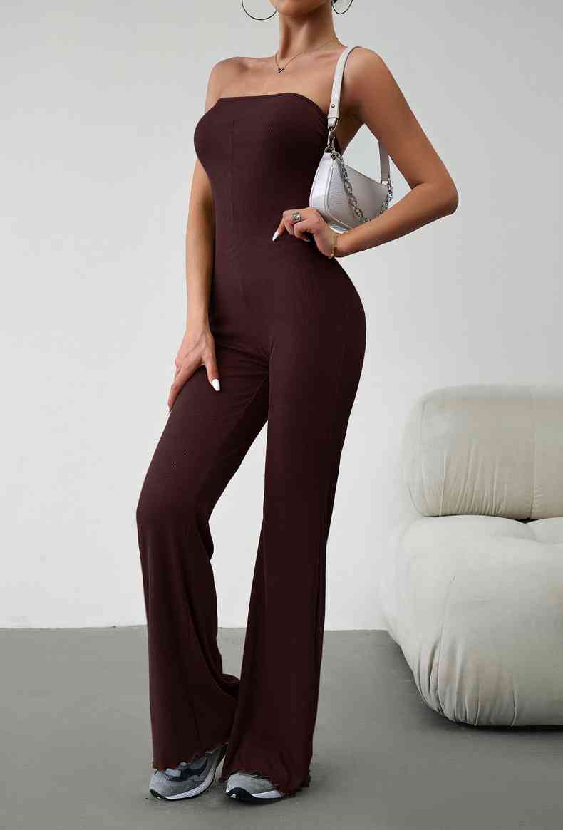 Strapless Lace-Up - Jumpsuit (7484692201560)
