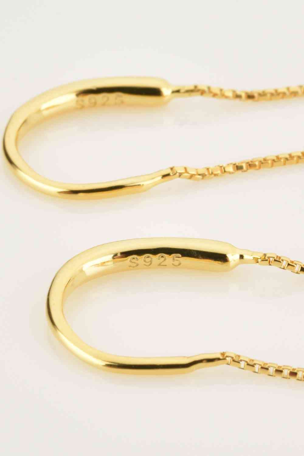 Cross Threaders - Sterling Silver Earrings (7499321344088)