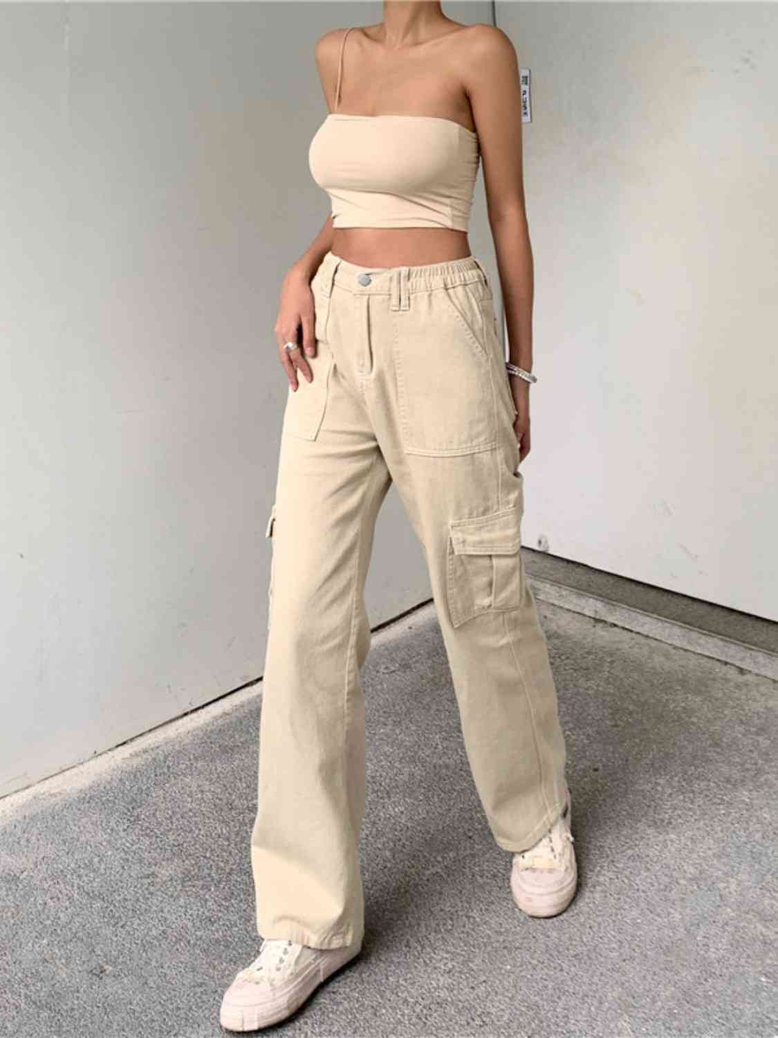 Straight Jeans With Pockets (7484161327192)