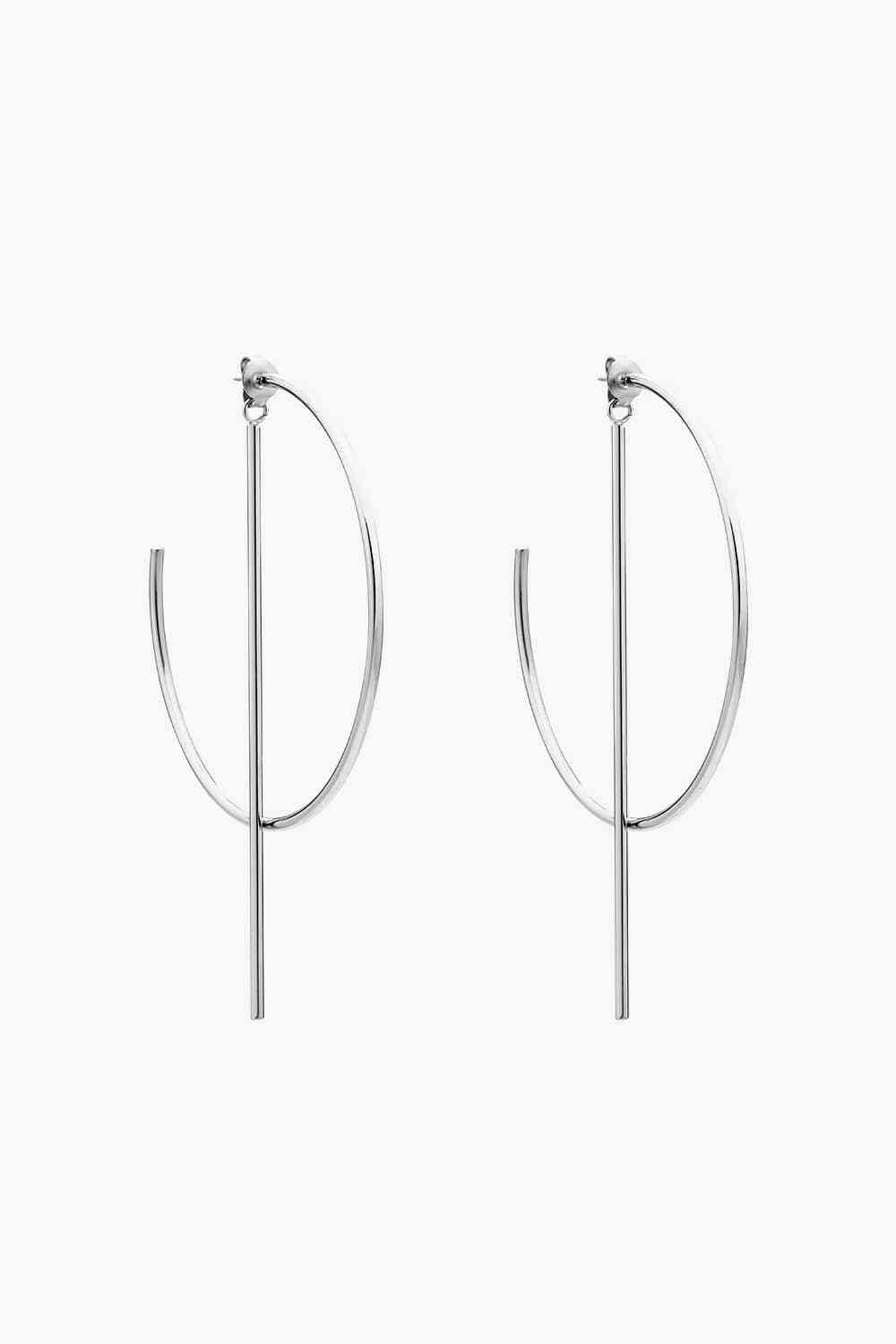 C-Hoop - Stainless Steel Earrings (7500199755864)